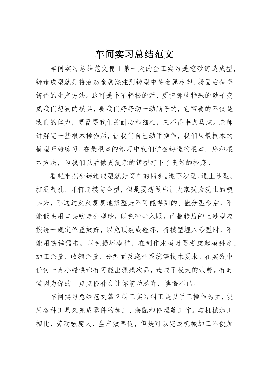 2023年车间实习总结新编.docx_第1页