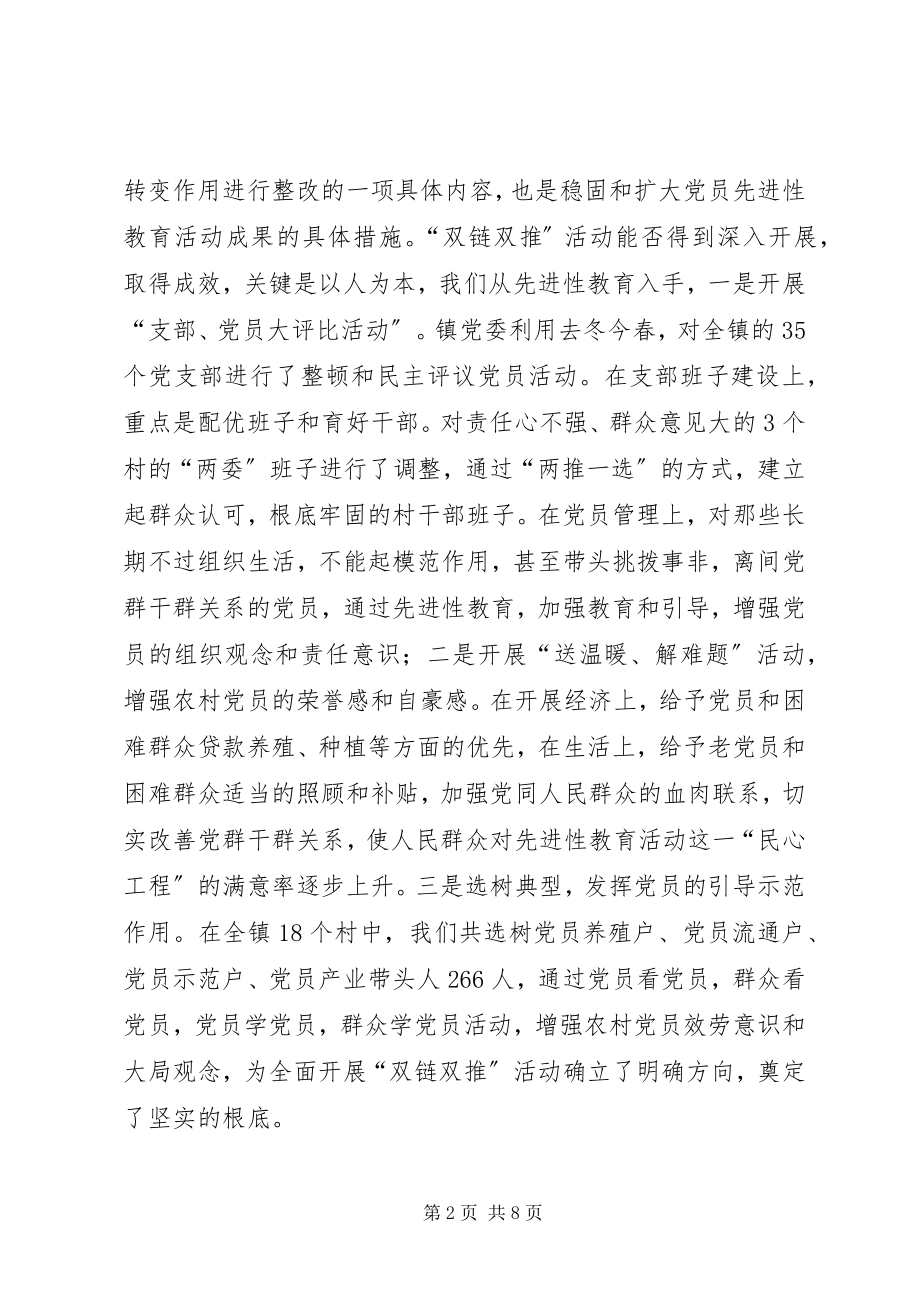 2023年镇双链双推活动汇报材料.docx_第2页