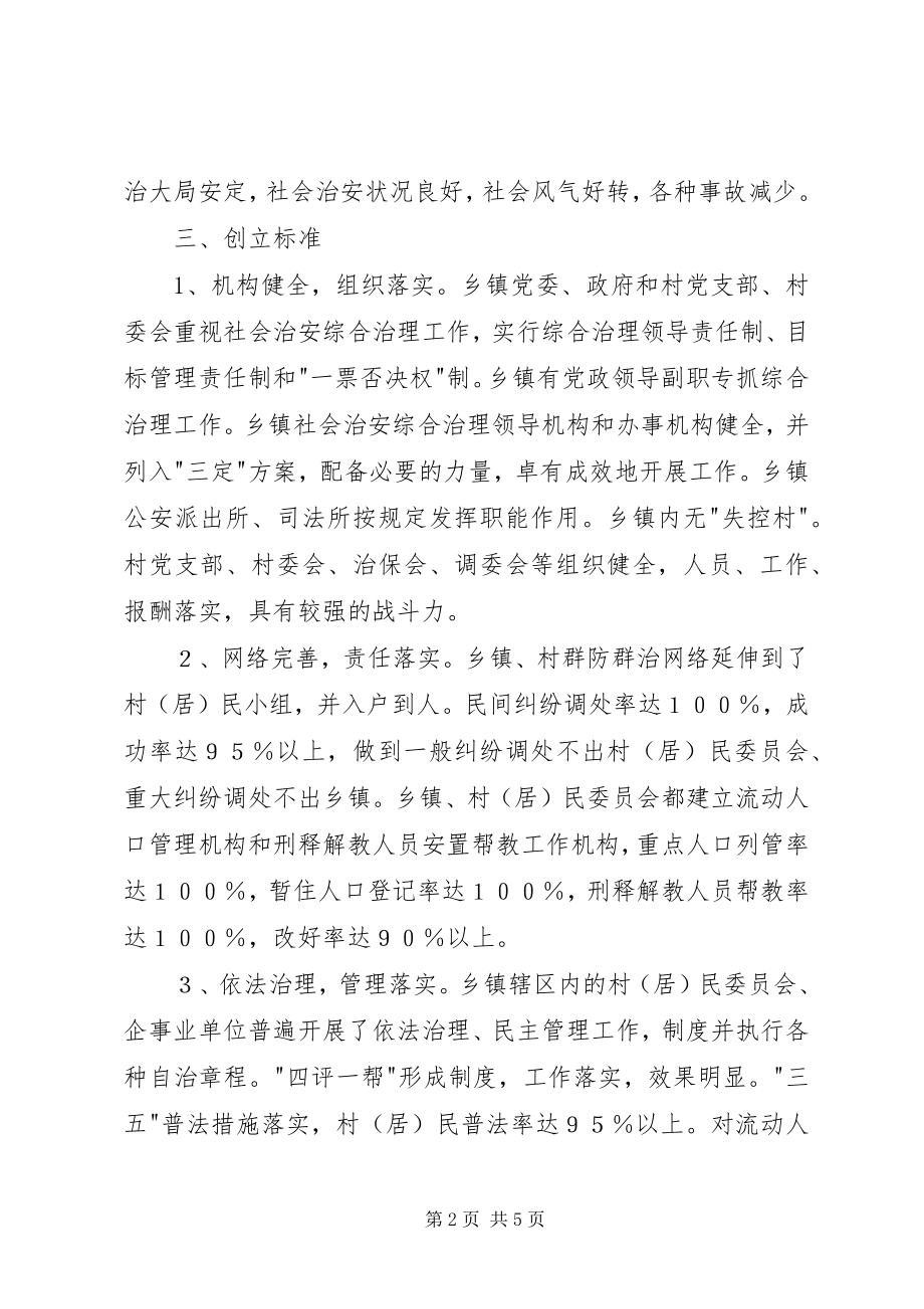 2023年金龙乡创建安全文明乡镇实施方案.docx_第2页