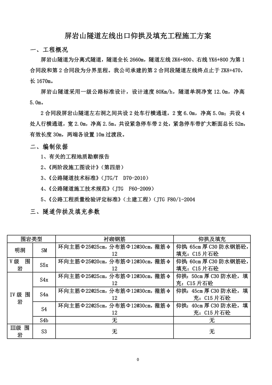 隧道仰拱及填充施工方案.doc_第2页