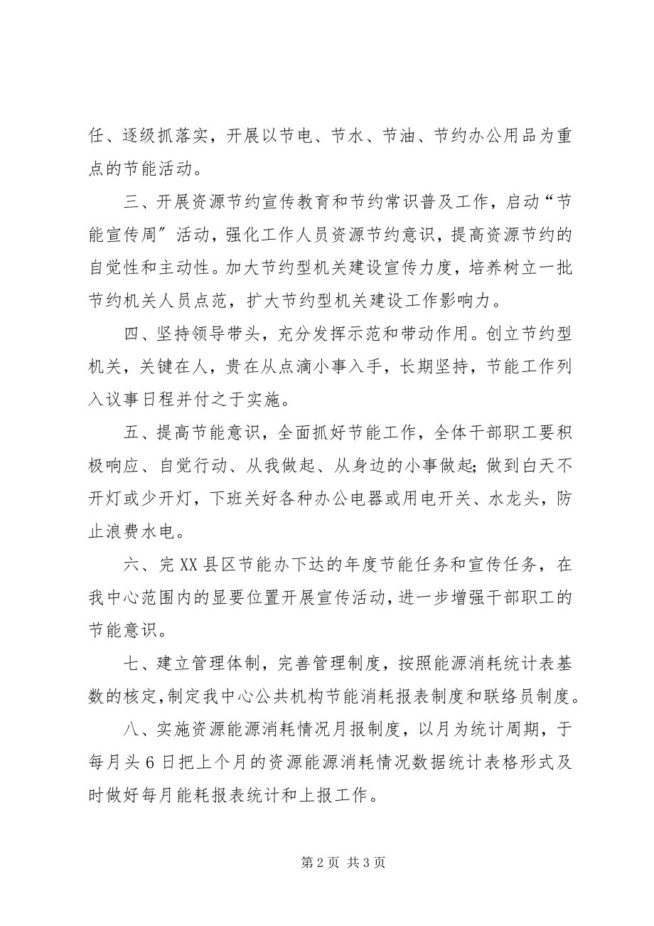 2023年粮食中心公共机构节能工作计划.docx_第2页