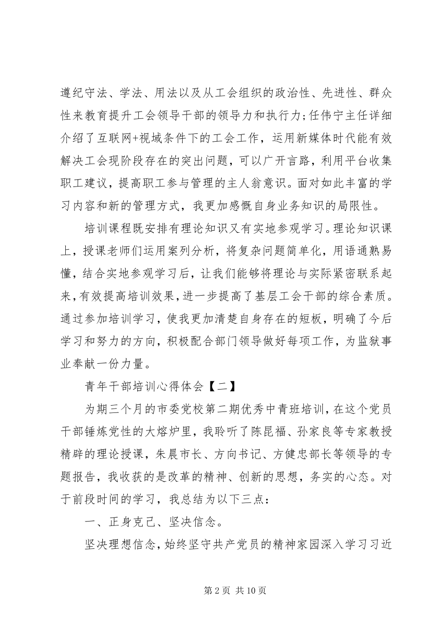 2023年青干部培训心得体会4篇.docx_第2页