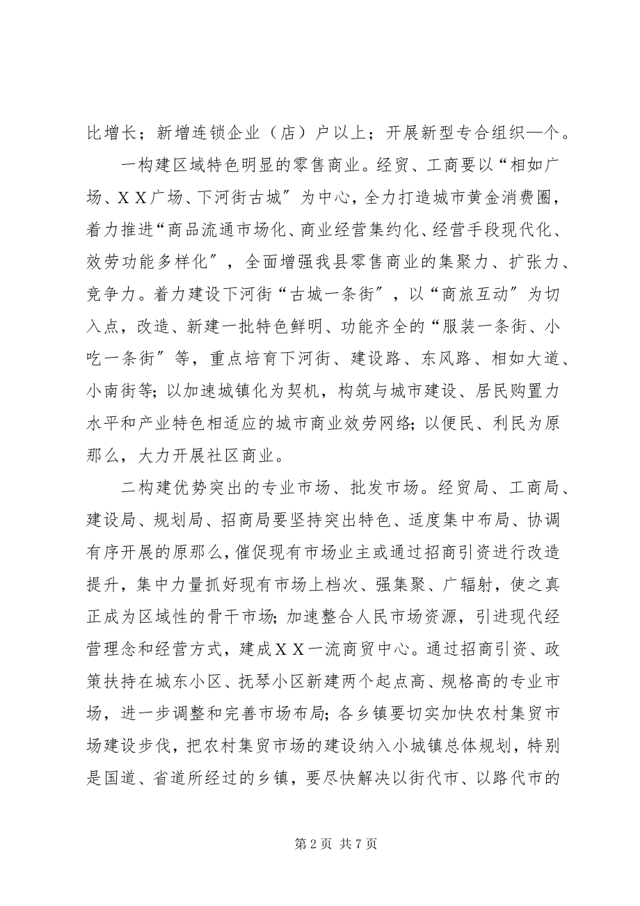 2023年县委县府商贸经济工作意见.docx_第2页