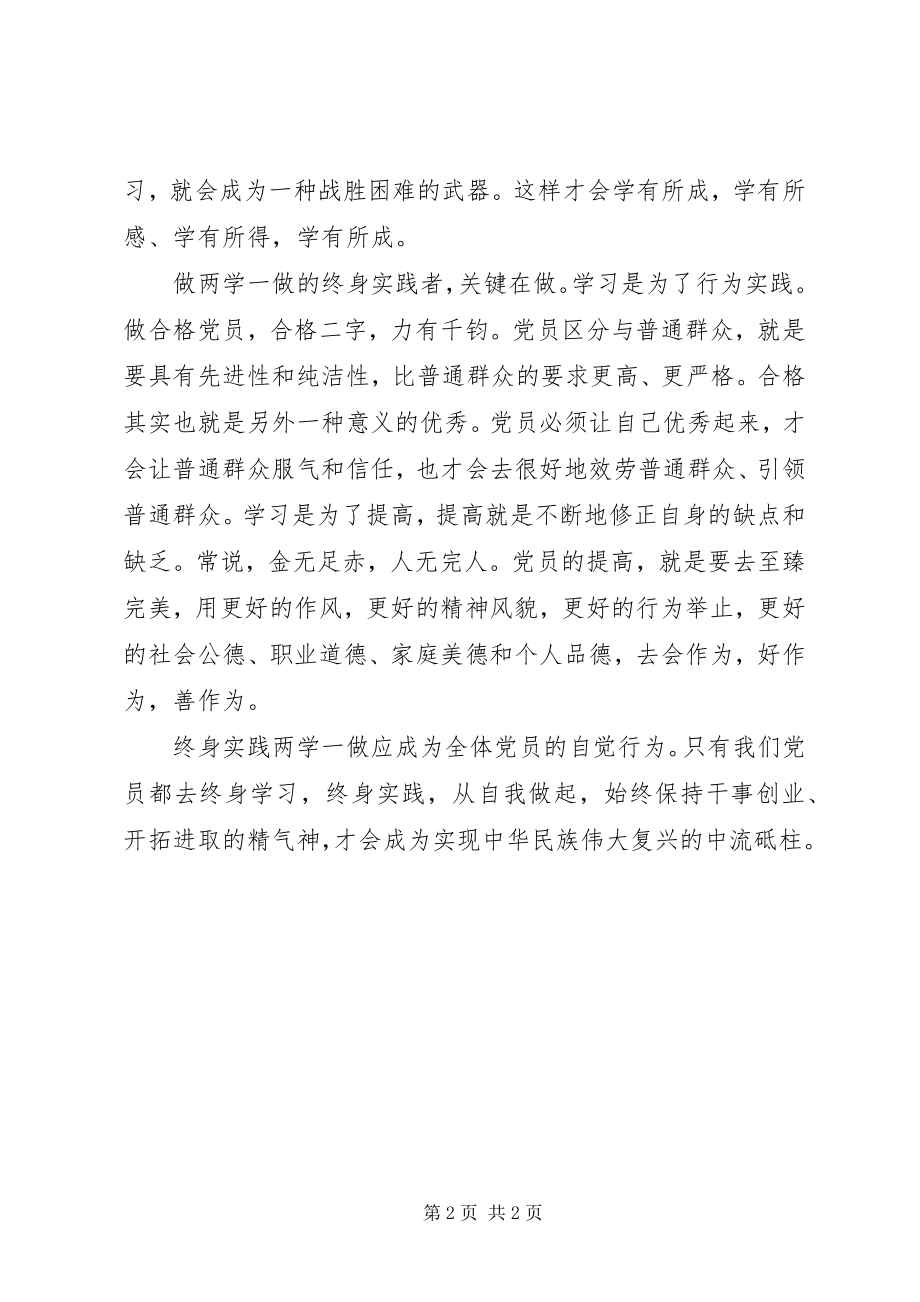 2023年两学一做心得体会两学一做重在落实.docx_第2页