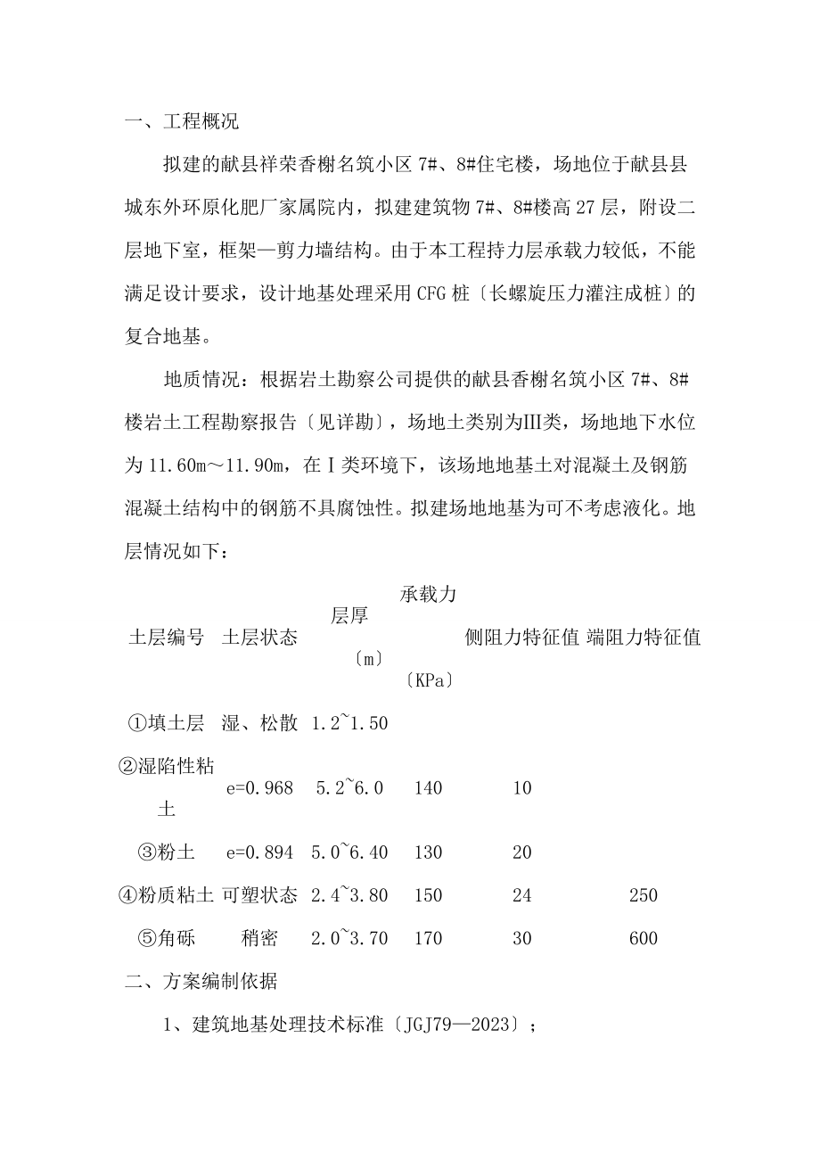 2023年长螺旋压灌桩CFG施工组织设计.doc_第1页