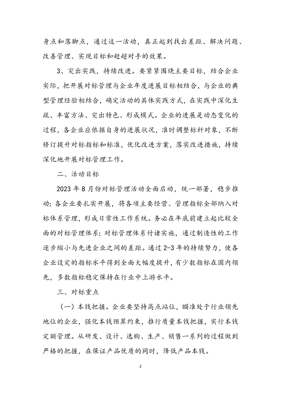 2023年工业企业对标管理工作意见.docx_第2页