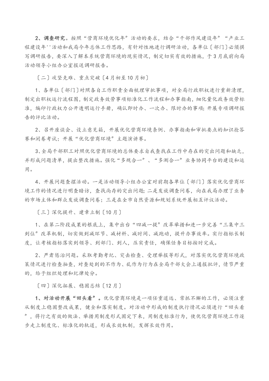 2023年x市自然资源和规划局“营商环境优化年”活动实施方案2.docx_第3页