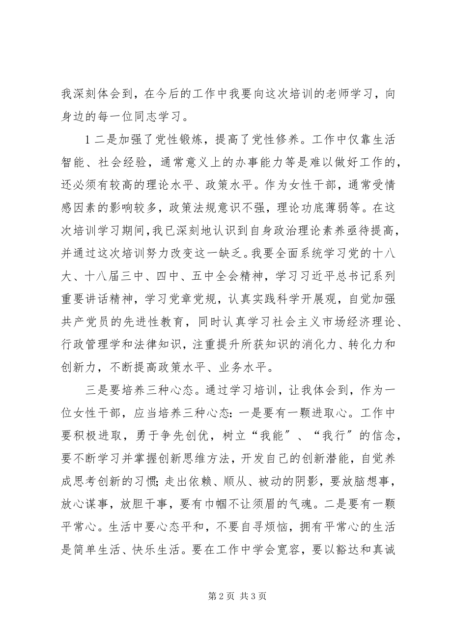 2023年妇女干部培训心得体会.docx_第2页