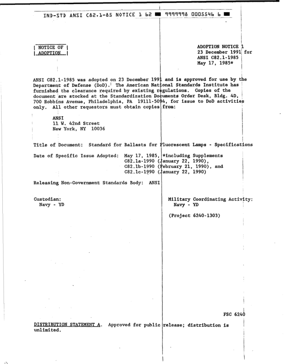 ANSI C82.1-1985 R1992.pdf_第1页