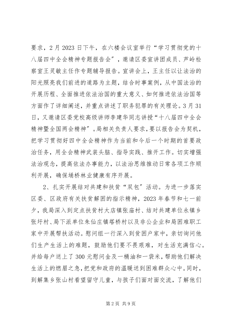 2023年林业局度机关党建工作总结.docx_第2页