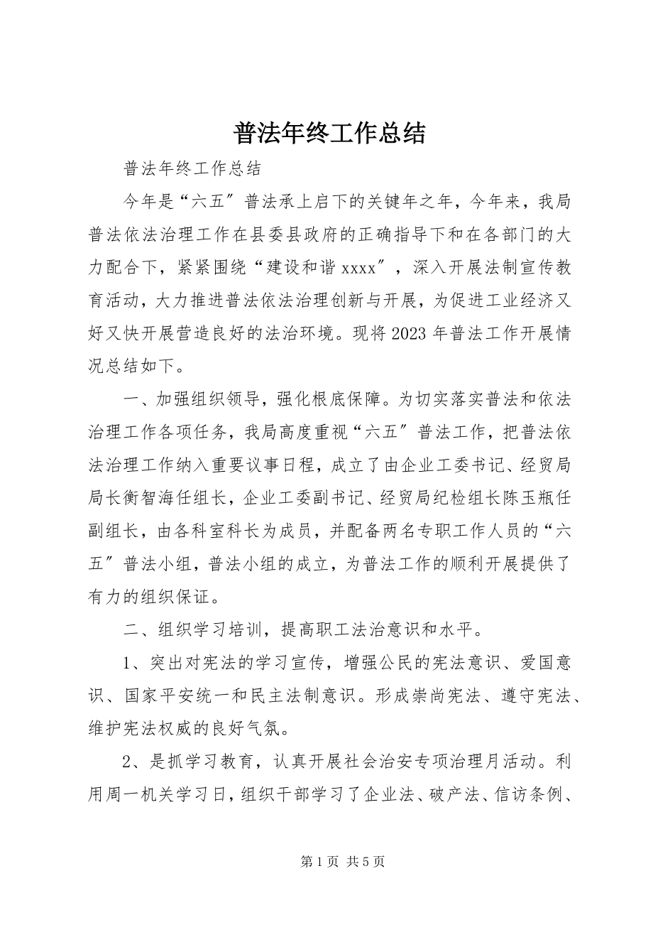 2023年普法年终工作总结.docx_第1页