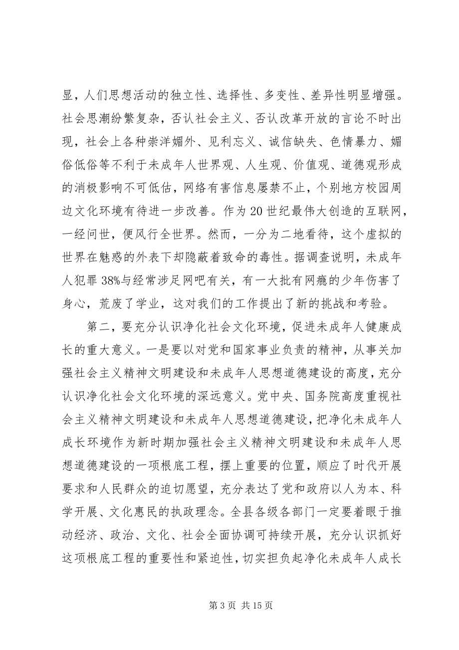 2023年副书记召开净化社会文化会致辞.docx_第3页