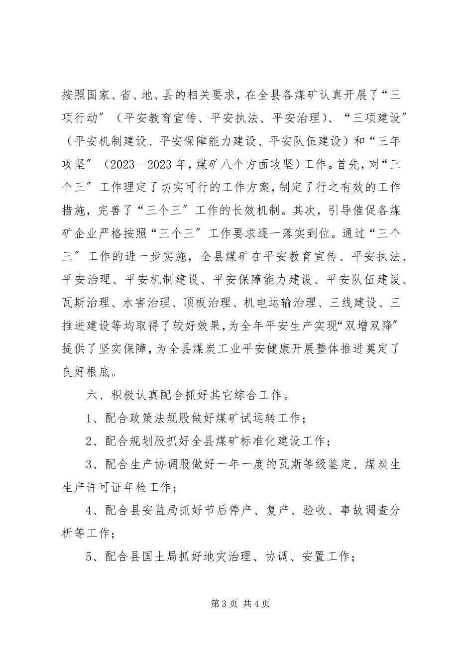 2023年县煤炭行政执法大队工作总结.docx_第3页