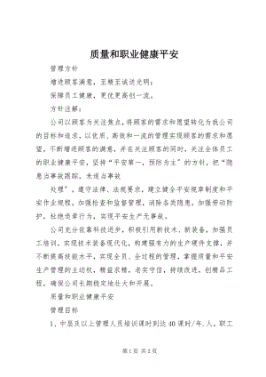 2023年质量和职业健康安全.docx