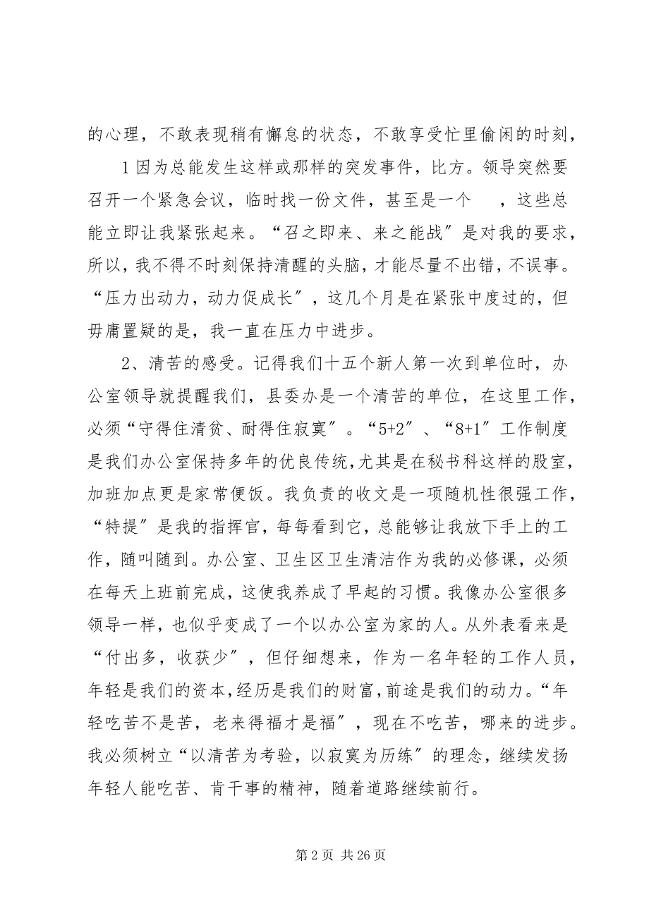 2023年县委办公室秘书科工作个人总结.docx_第2页