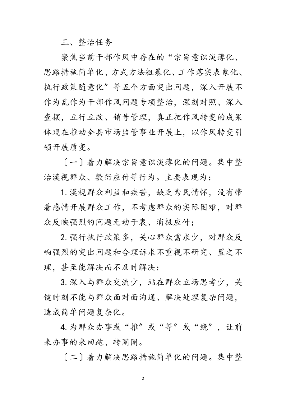 2023年不作为乱作为问题专项整治实施方案范文.doc_第2页