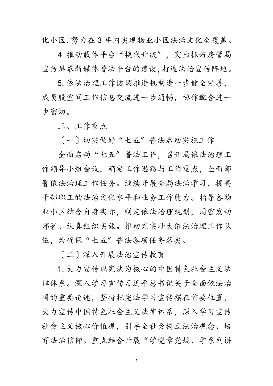 2023年房管局年依法治理工作要点范文.doc_第2页