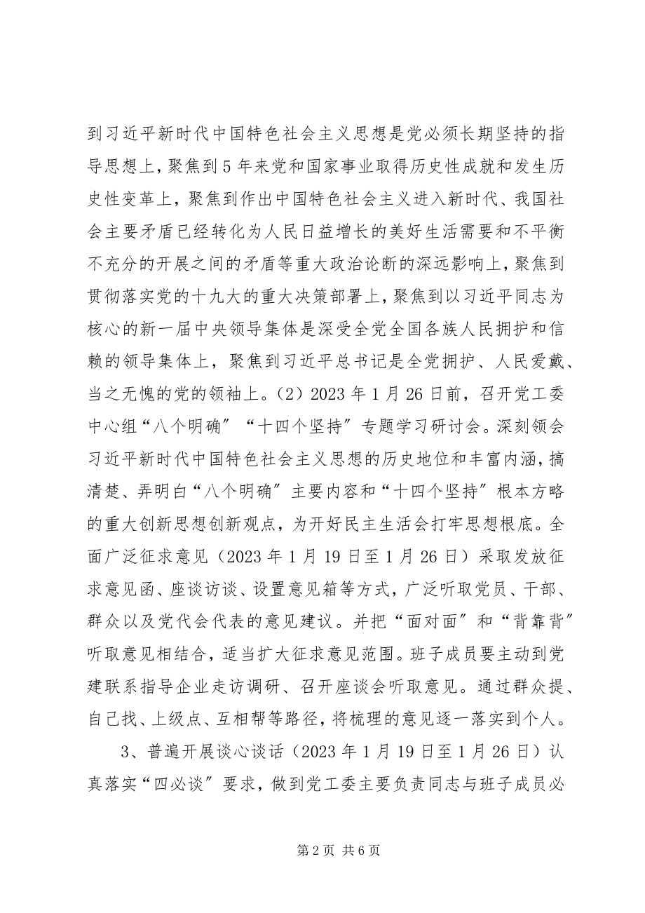 2023年县经济开发区度党员领导干部民主生活会实施方案.docx_第2页