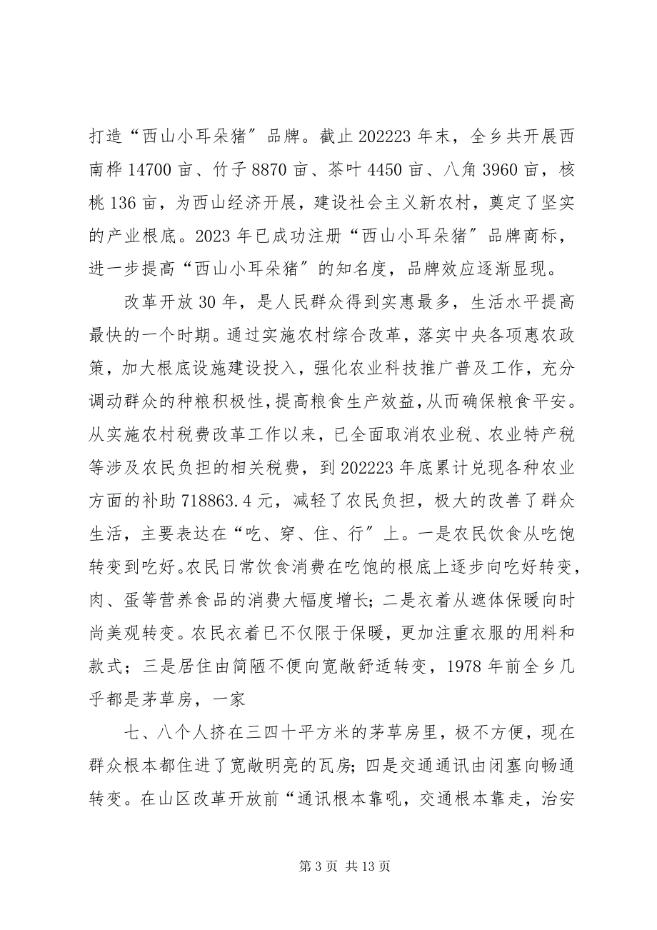 2023年界牌集镇改革开放以来取得的成就和经验.docx_第3页