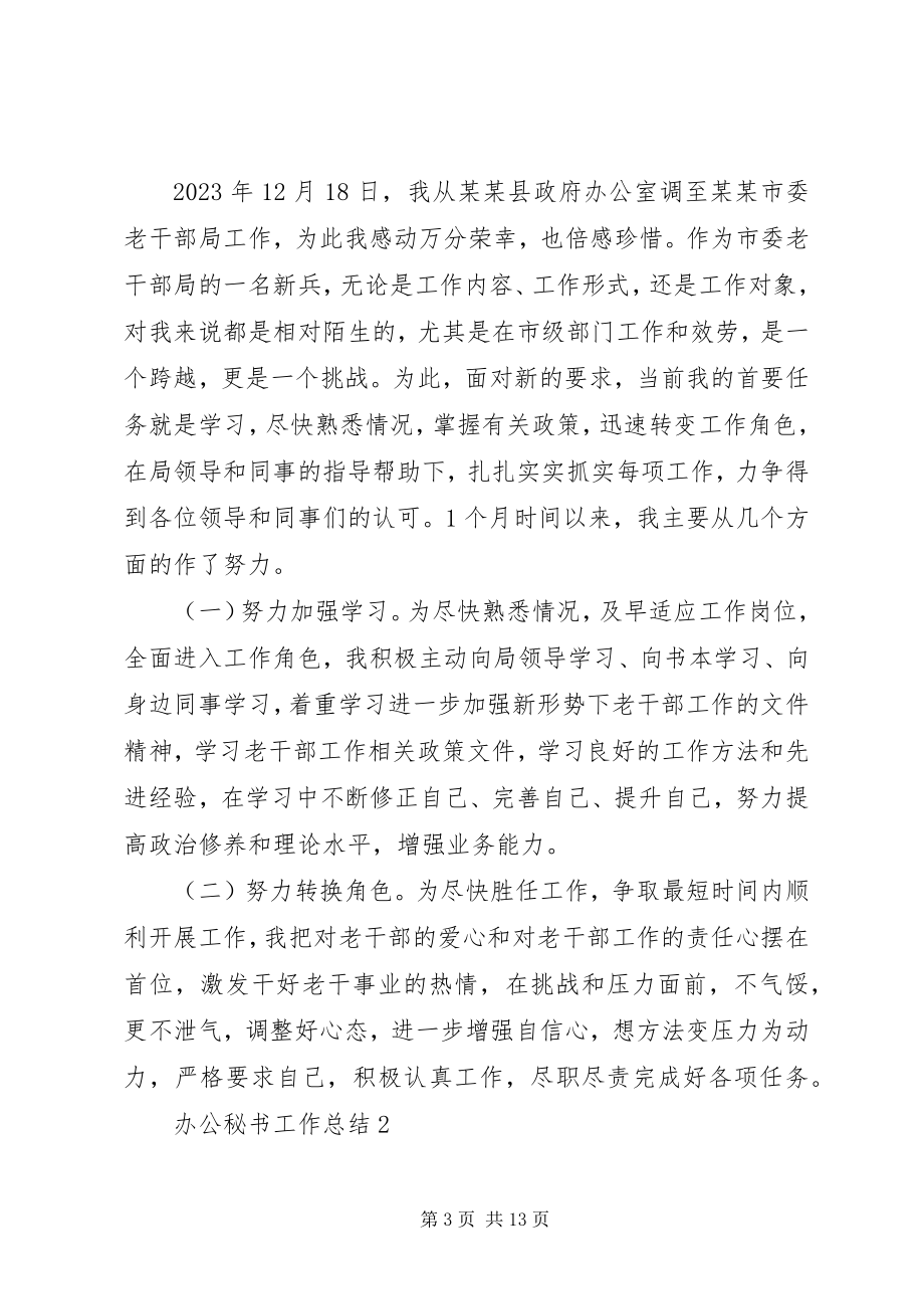 2023年办公秘书工作总结新编.docx_第3页