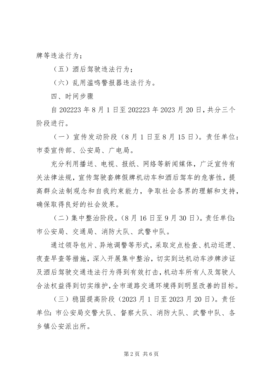 2023年机动车交通违法行为专项整治方案.docx_第2页