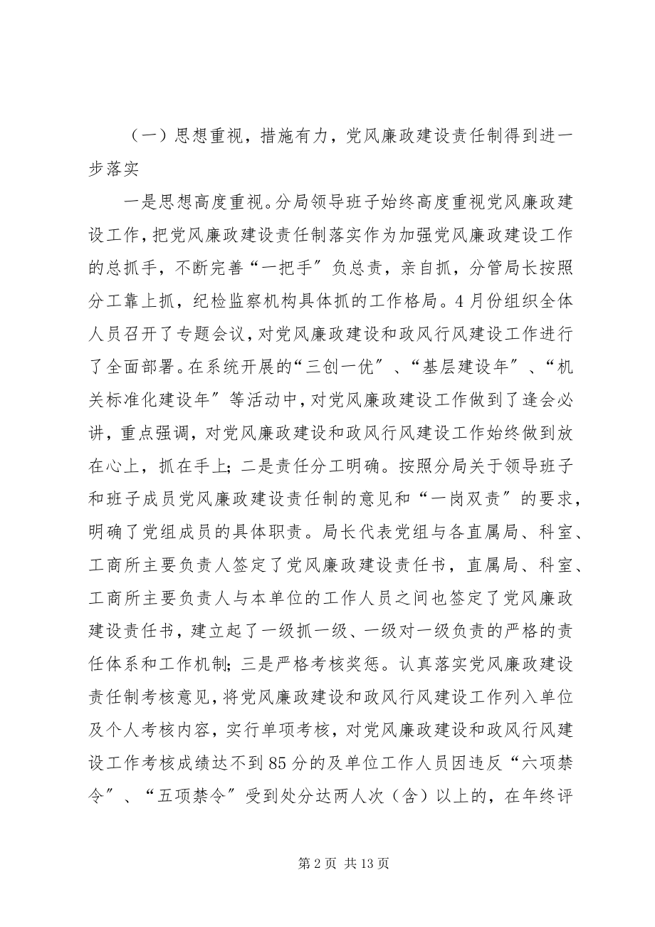 2023年工商系统党风建设会议的讲话.docx_第2页