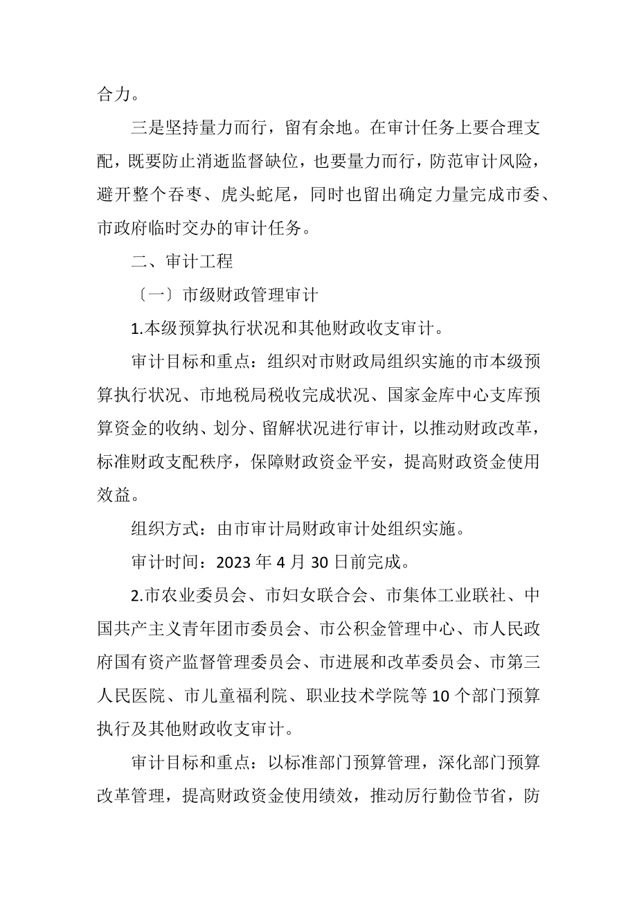 2023年统一组织审计项目计划.docx_第2页