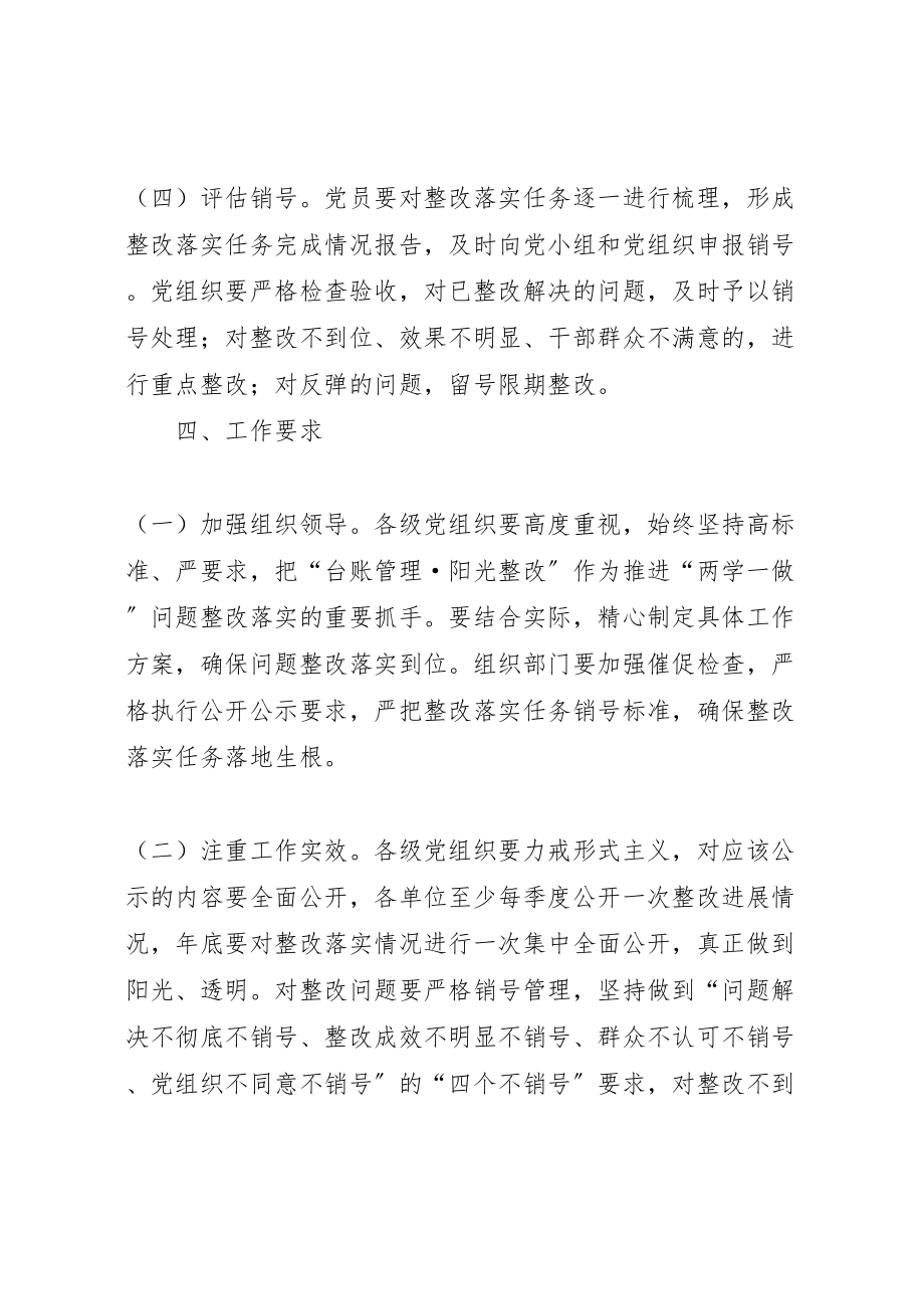 2023年两学一做学习教育问题整改方案 2.doc_第3页