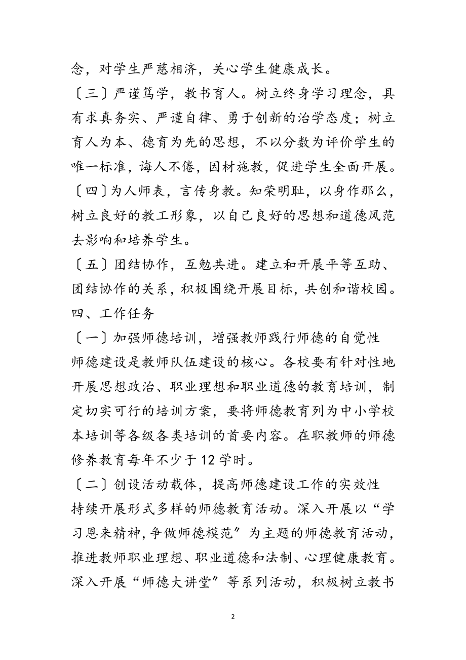 2023年关于加强师德建设工作意见范文.doc_第2页