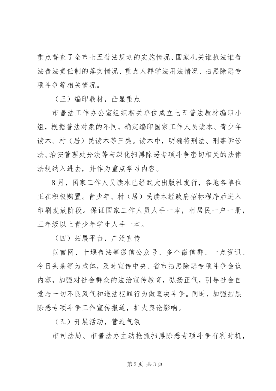 2023年司法局市普法办扫黑除恶专项斗争工作总结.docx_第2页