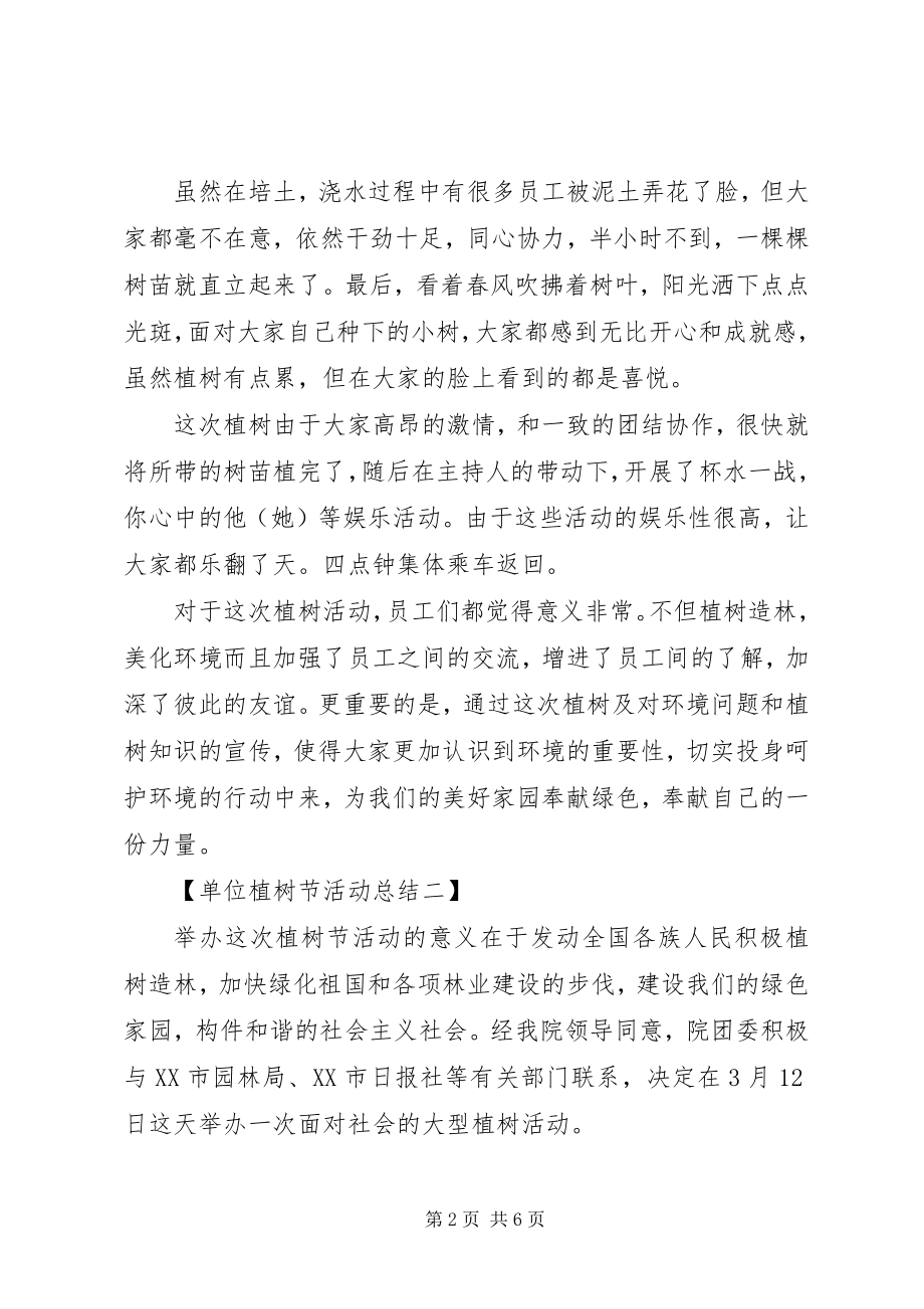 2023年某单位植树节活动总结.docx_第2页