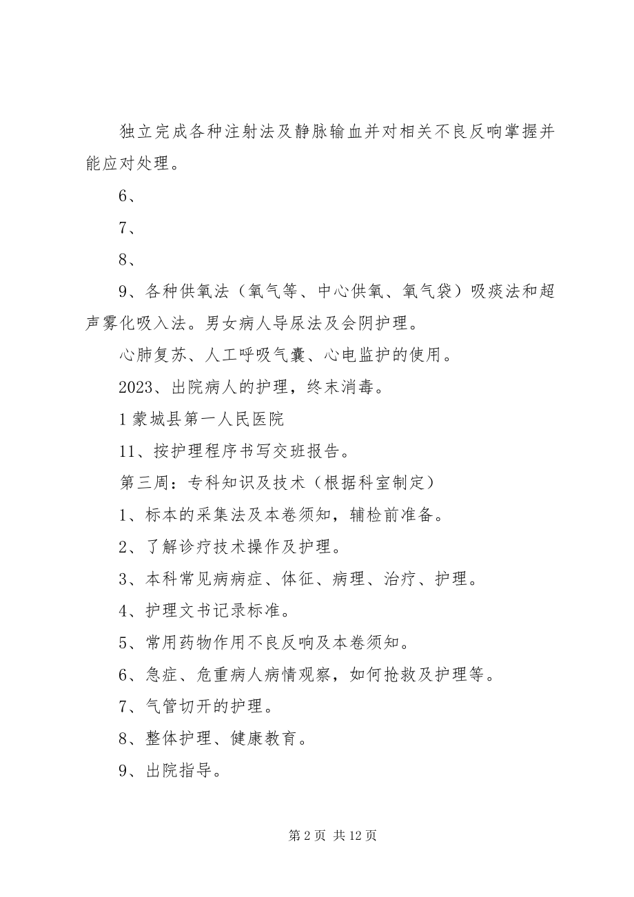 2023年轮转生带教计划.docx_第2页