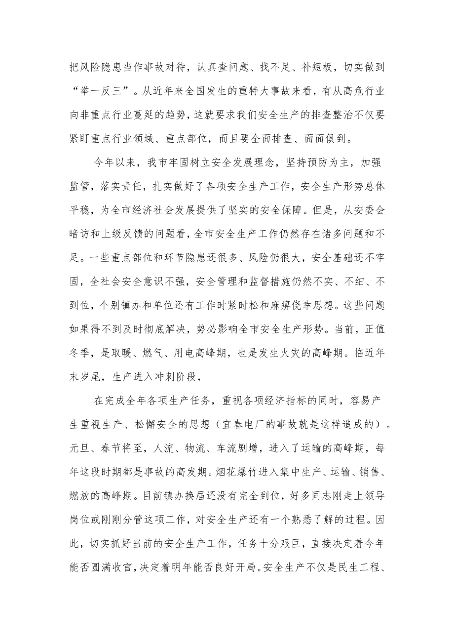 在全市安全生产大检查百日攻坚行动动员会议上的讲话.docx_第2页