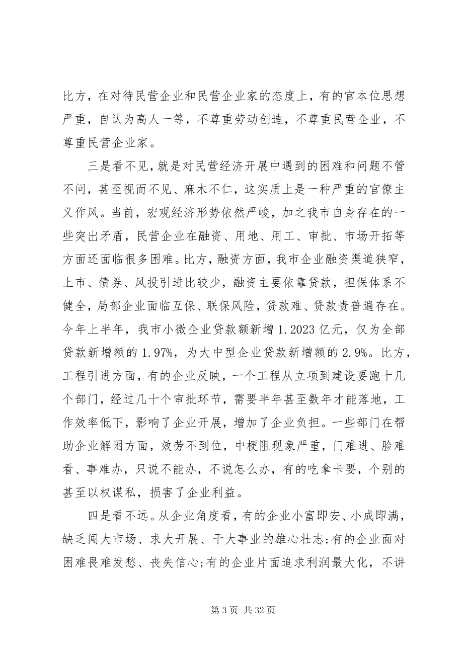 2023年全市民营经济工作会议上的致辞.docx_第3页