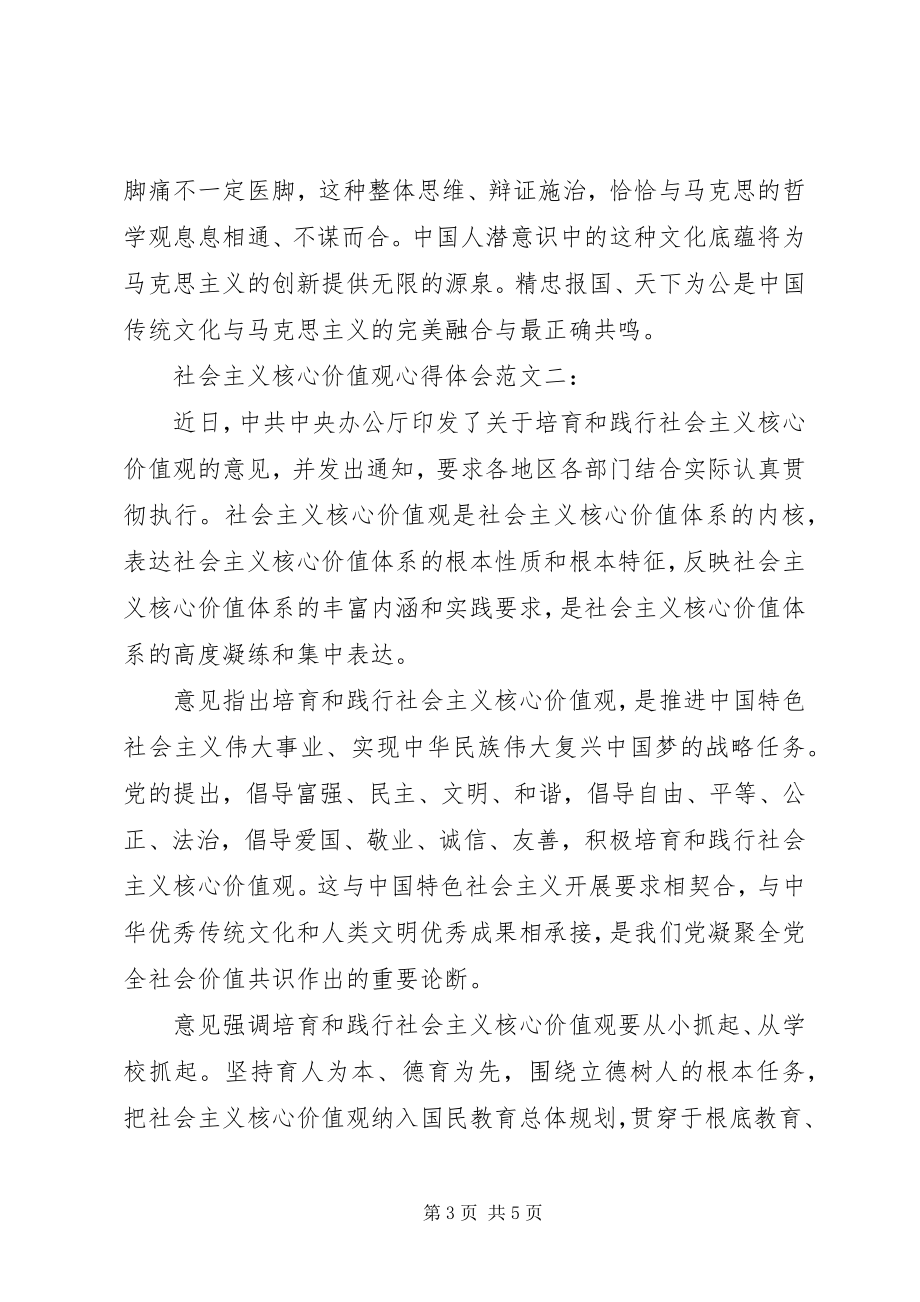 2023年社会主义核心价值观心得体会2.docx_第3页