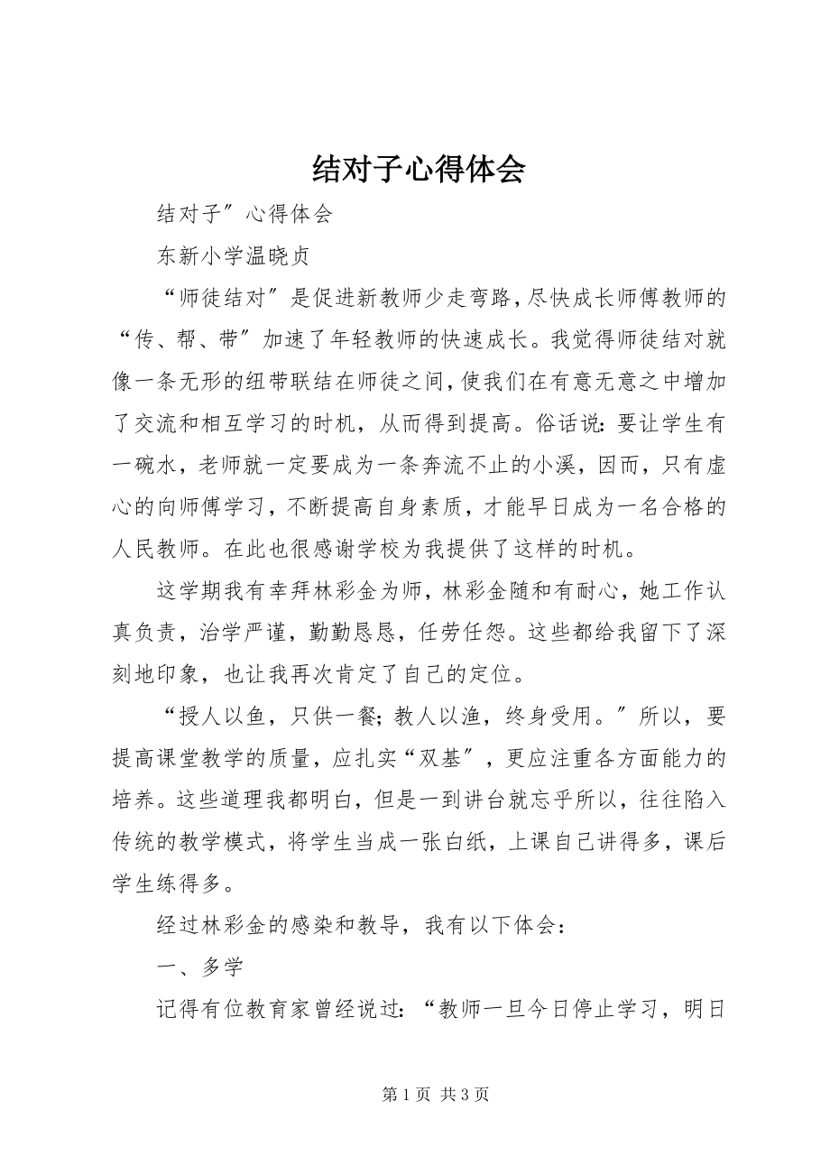 2023年结对子心得体会.docx_第1页