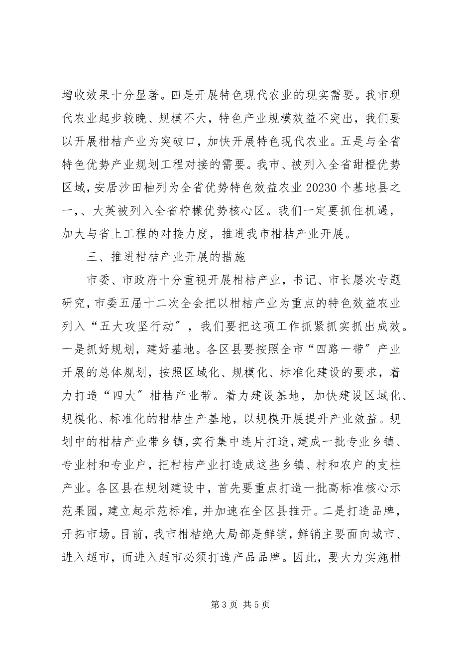 2023年柑桔产业发展推进会讲话材料.docx_第3页