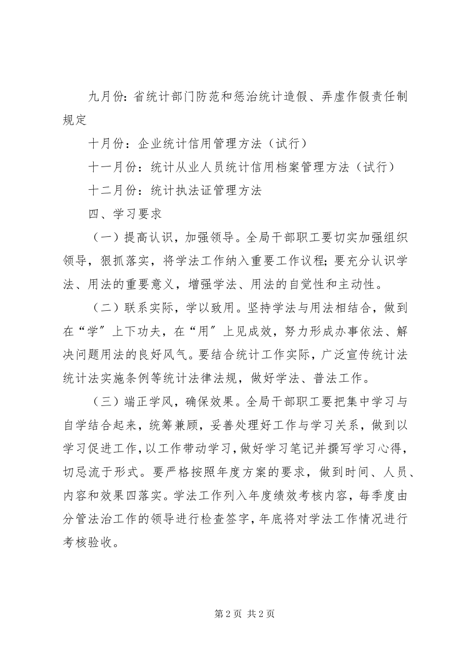 2023年统计局普法学法工作计划.docx_第2页