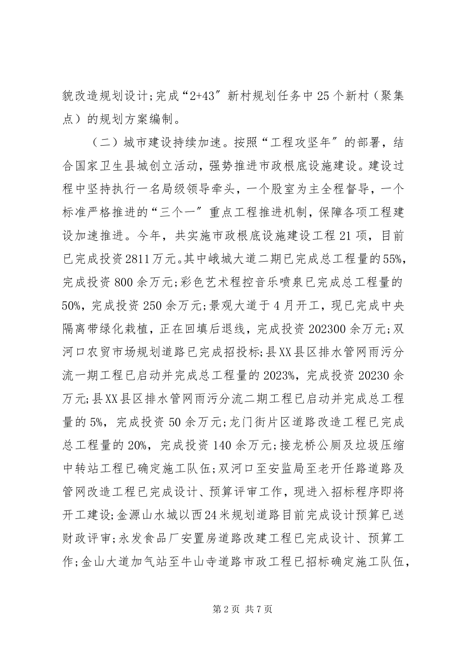 2023年乡镇住建局半年工作总结.docx_第2页