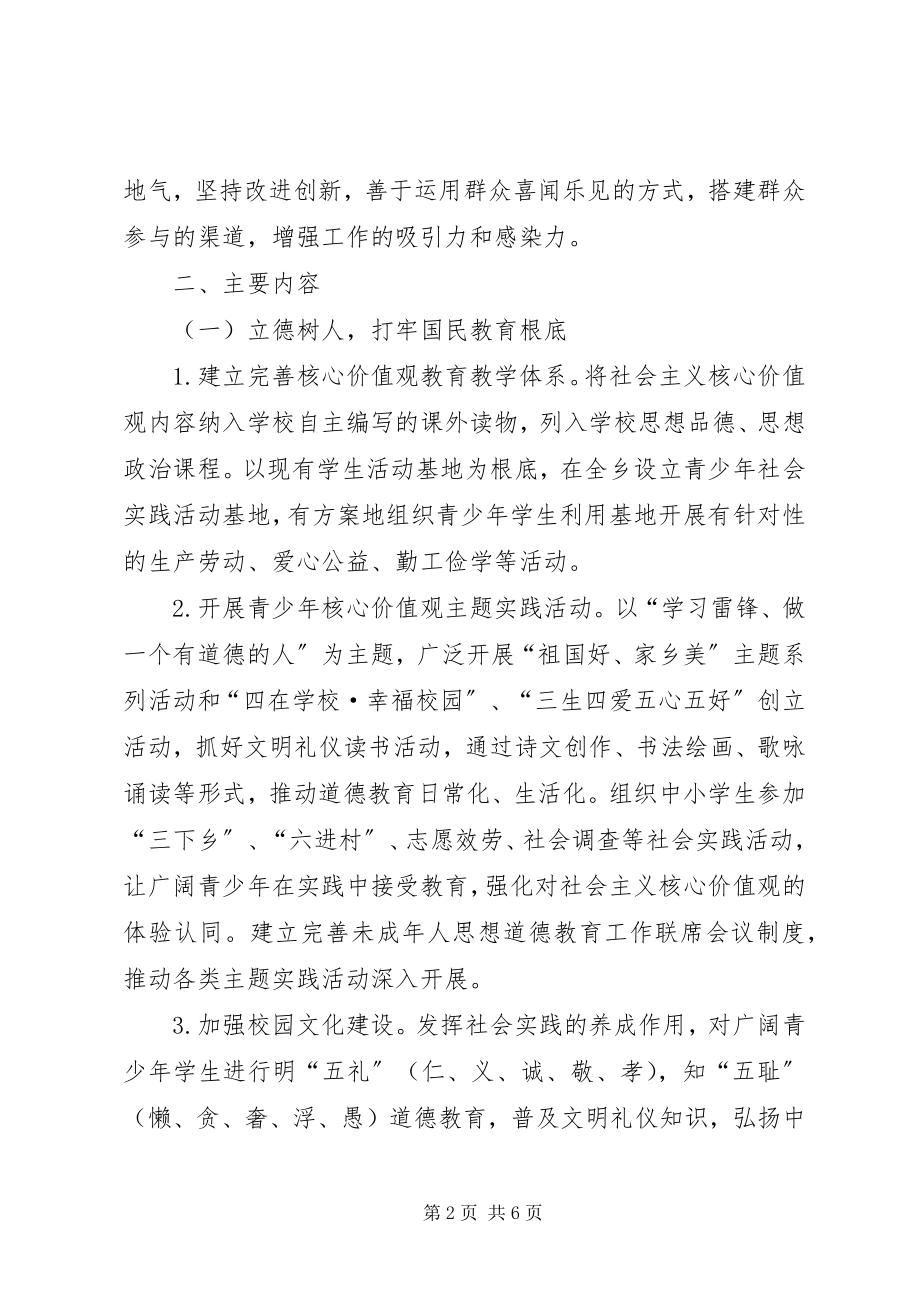 2023年乡镇践行社会主义核心价值观实施方案.docx_第2页