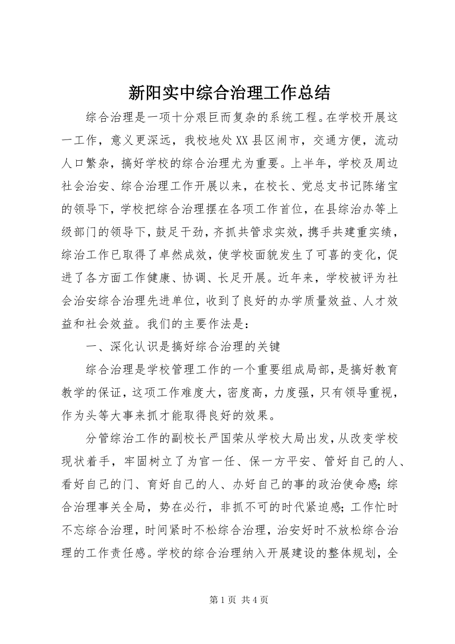 2023年新阳实中综合治理工作总结.docx_第1页