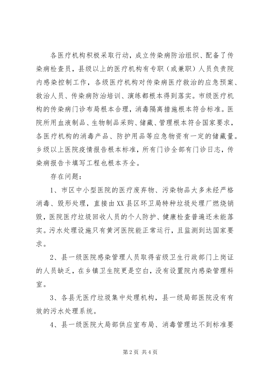 2023年市传染病防治工作进行监督检查工作总结工作总结.docx_第2页