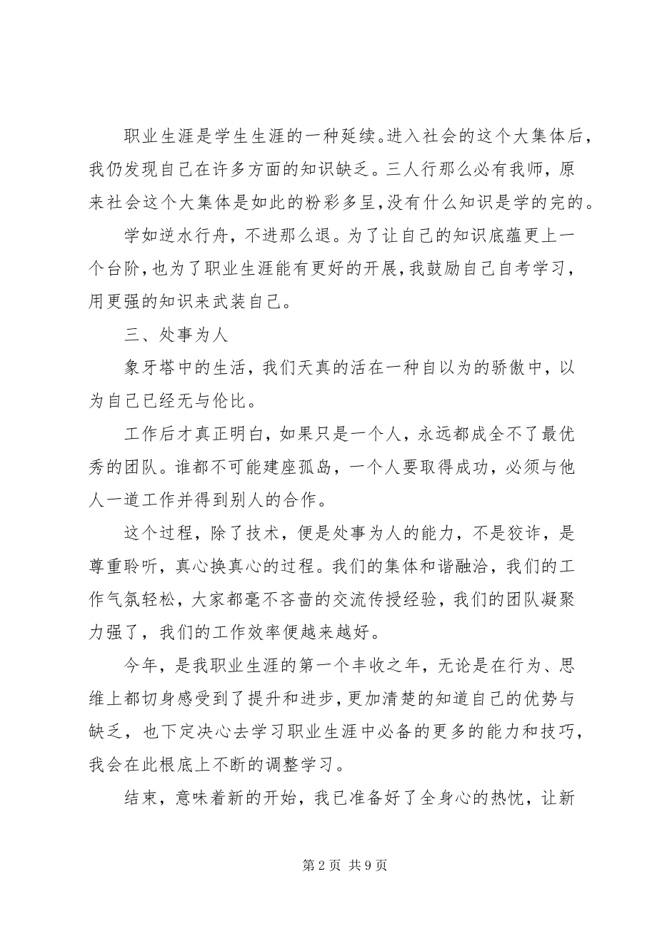 2023年个人工作总结简短材料汇编.docx_第2页