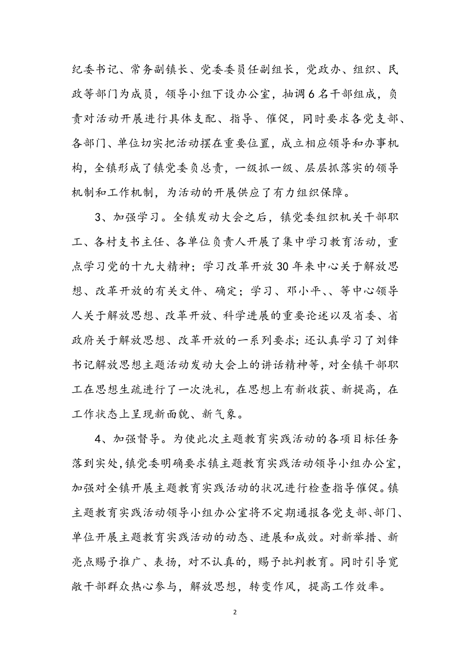 2023年镇委解放思想工作汇报.docx_第2页