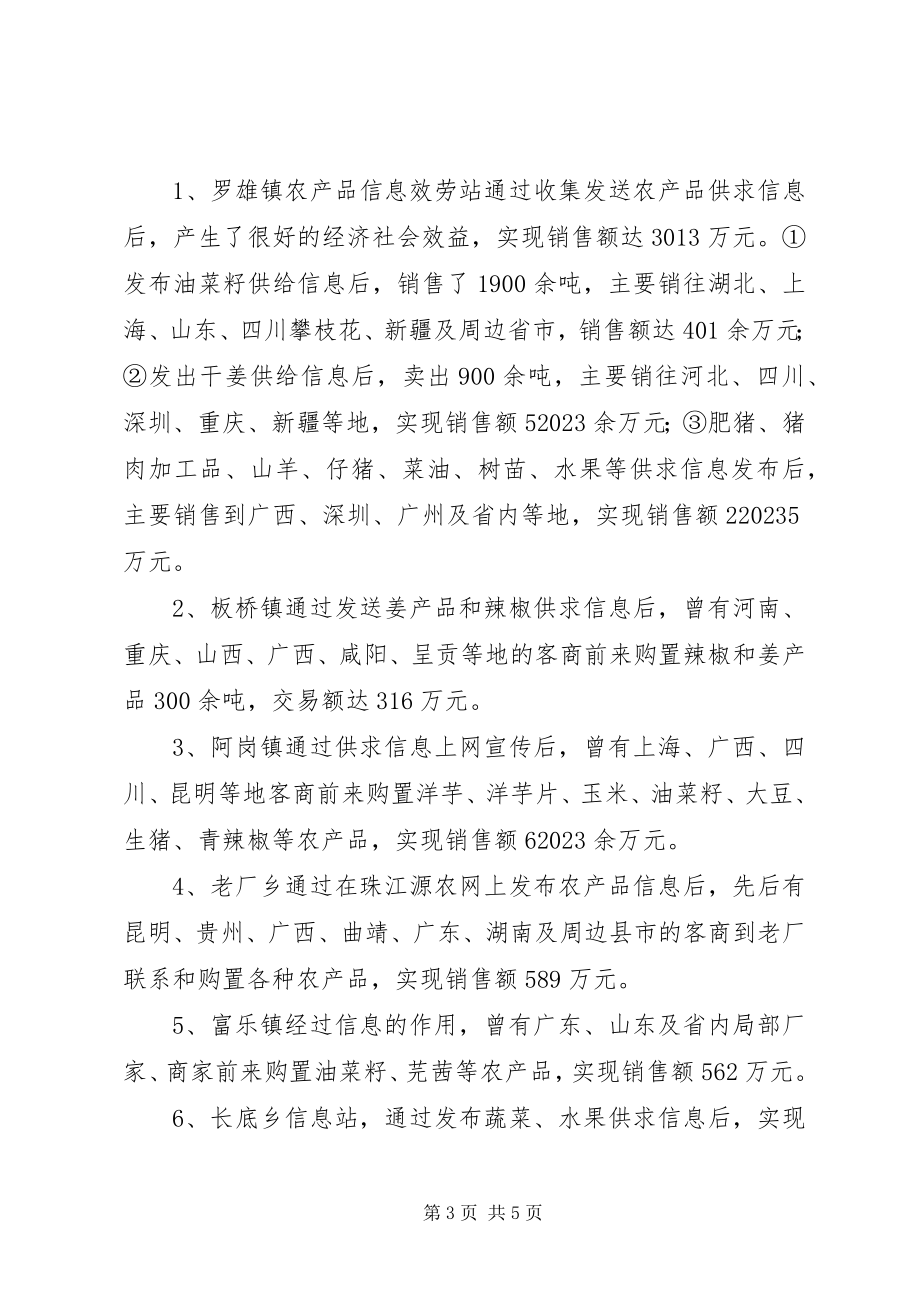 2023年县农产品信息服务中心工作总结.docx_第3页