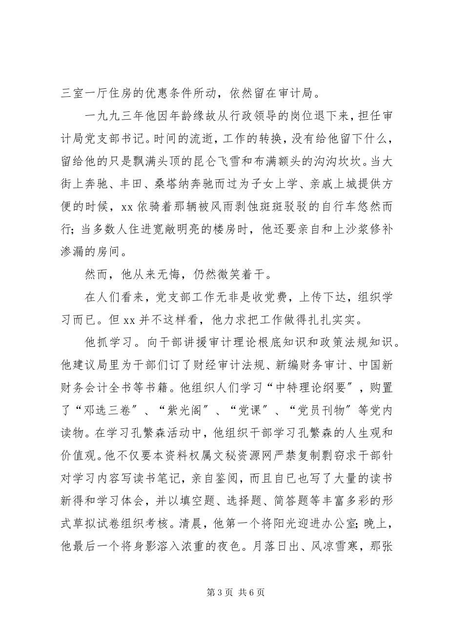 2023年审计干部廉洁自律事迹材料.docx_第3页