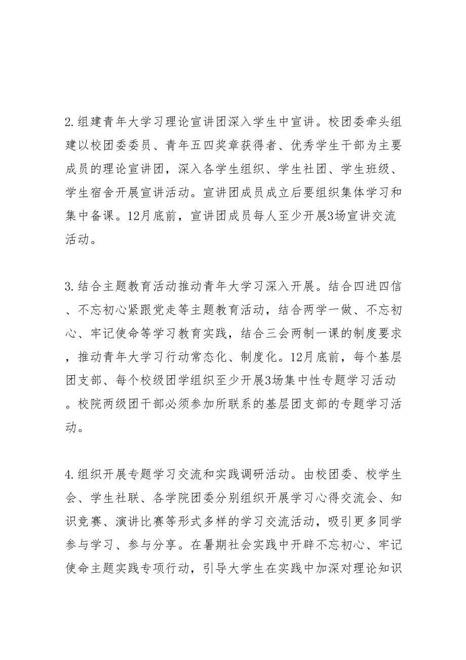 2023年青年大学习行动活动方案.doc_第3页