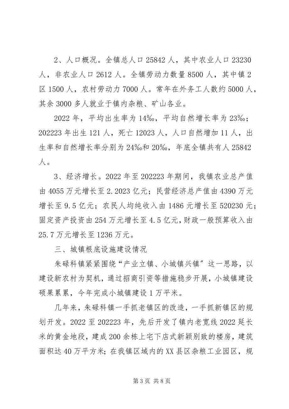 2023年29朱碌科镇小城镇建设情况汇报新编.docx_第3页