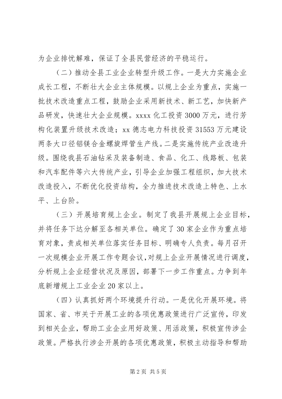 2023年县工信局上半年工作总结.docx_第2页