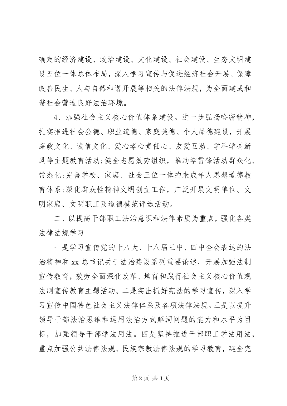 2023年机关普法依法治理工作计划.docx_第2页